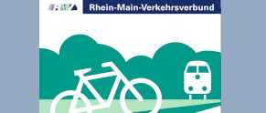 Ein Piktogramm mit Fahrrad-Symbol und Zug-Symbol