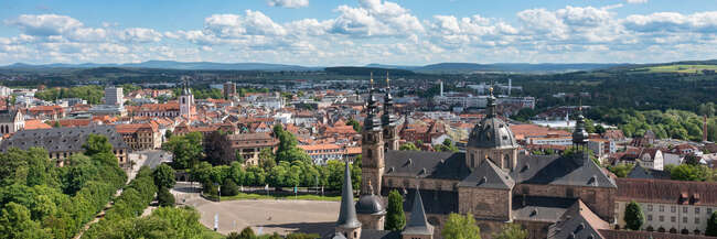 Fulda - Domplatz Luftaufnahme Domplatz Fulda