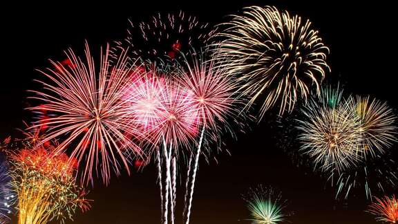 Buntes Feuerwerk